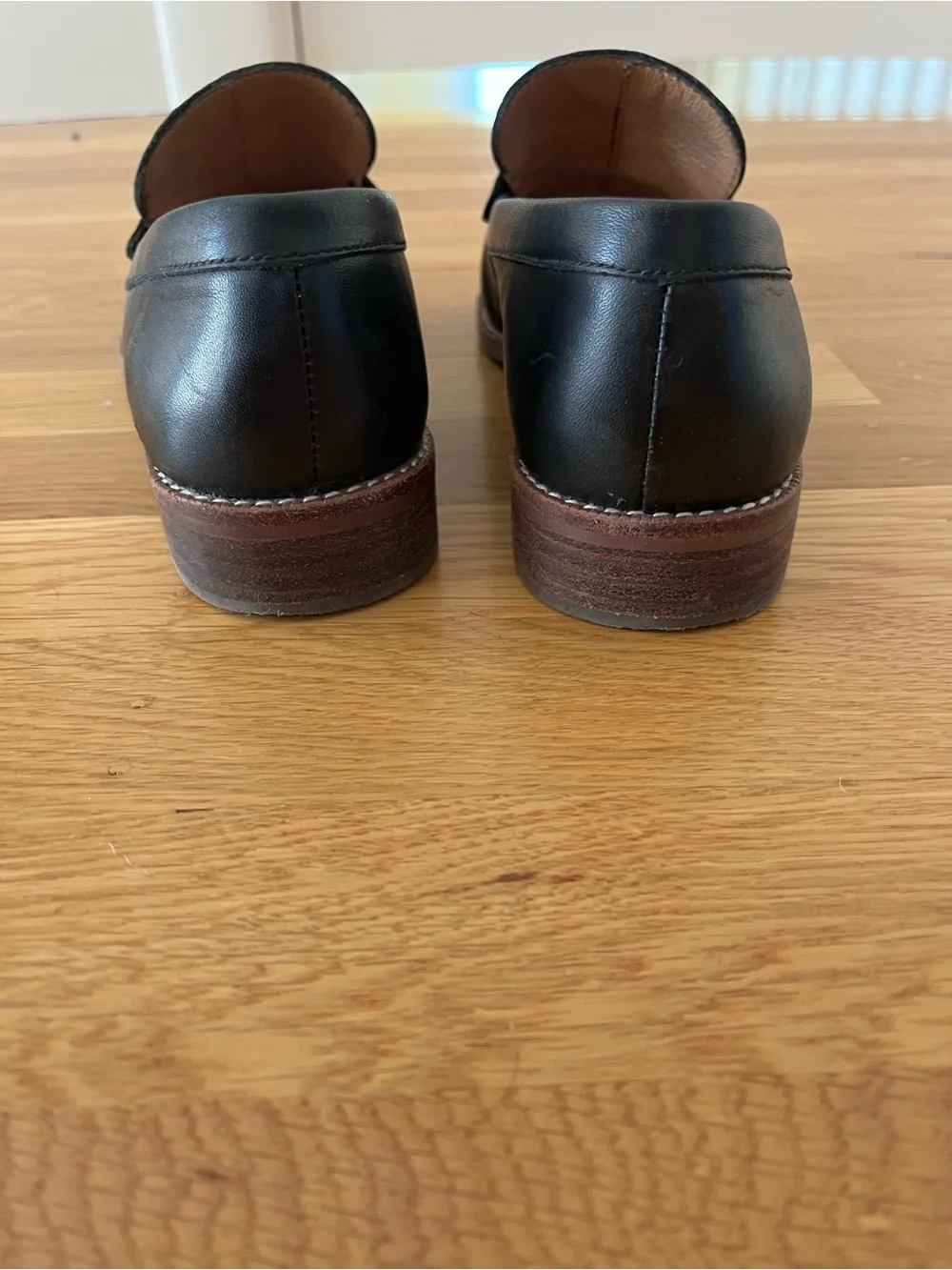 Madewell Women’s Black Leather Penny Loafers 6.5